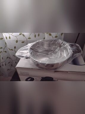 Heavy-Duty Stainless Steel Mixing Bowl with Dual Handles - Silver